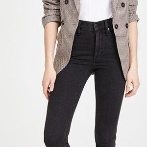 Black MADEWELL 10" High Rise Skinny Jeans